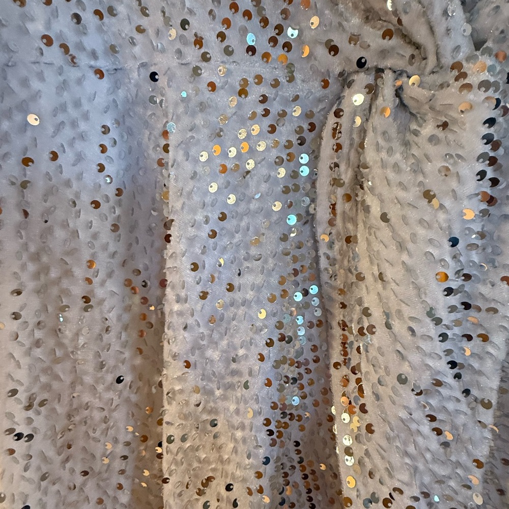 Boohoo Plus White Sequin Mini Dress - Picture 2 of 4